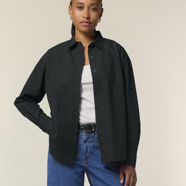 Stella Styler shirt - Das entspannte Popelinhemd für Damen Miniaturansicht